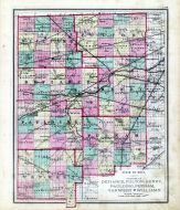 Ohio County Map - Defiance, Fulton, Henry, Paulding, Putnam, Van Wert, Williams, Fayette County 1875